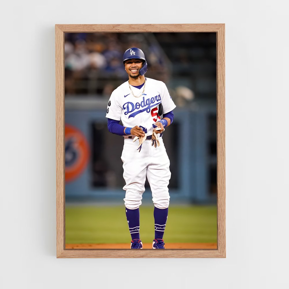 Poster Mookie betts – affiche Baseball (vue 4)